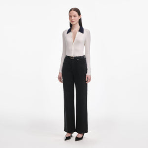 SP VIP PRICE Black Straight Leg Jeans