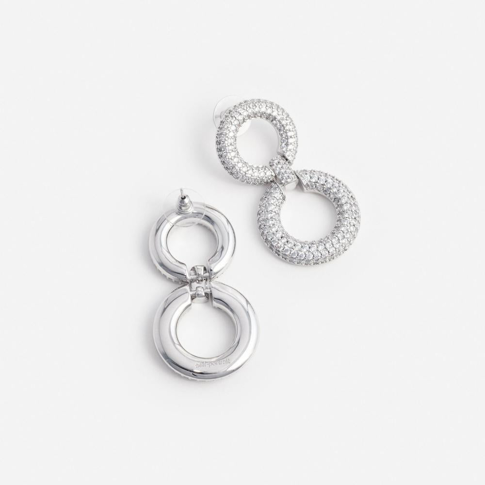 SP VIP PRICE Crystal Link Two Tiered Earrings