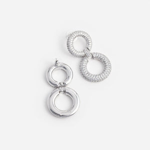 SP VIP PRICE Crystal Link Two Tiered Earrings