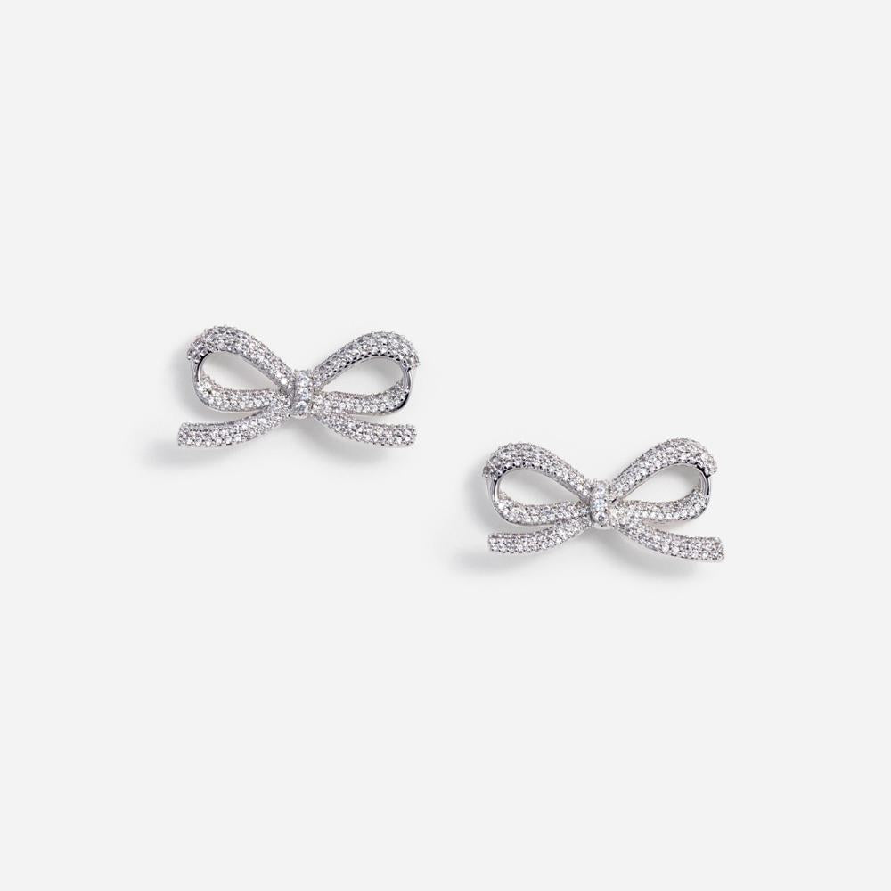 SP VIP PRICE Crystal Bow Earrings