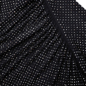 SP VIP PRICE Black Rhinestone Mesh Cut Out Maxi Dress