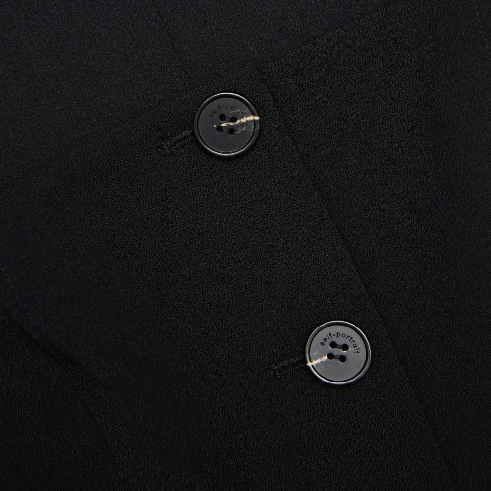SP VIP PRICE Black Tailored Crepe Playsuit