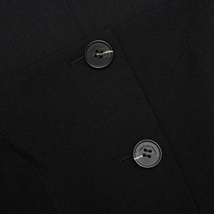 SP VIP PRICE Black Tailored Crepe Playsuit