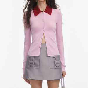 SP VIP PRICE Pink Merino Wool Cardigan
