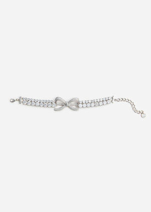 SP VIP PRICE Crystal Bow Double Tennis Bracelet
