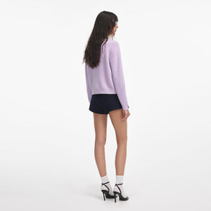 SP VIP PRICE Lilac Crystal Trim Cardigan