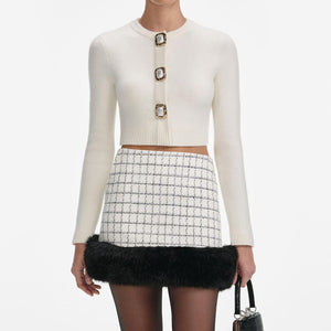 SP VIP PRICE Cream Wool Cardigan
