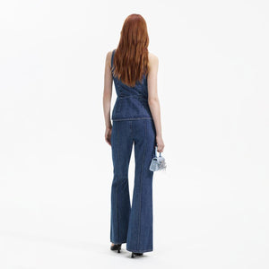 SELF PORTRAIT BLACK FRIDAY SALE Blue Denim Jumpsuit