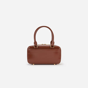 SELF PORTRAIT SS24 Brown Leather Mini Tote Bag