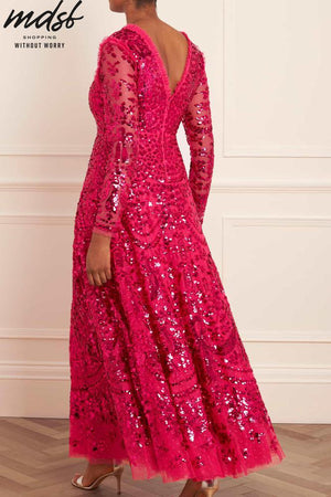 Needle & Thread CHRISTMAS SALE Chandelier Gown - pink