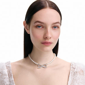 SP VIP PRICE Pearl Bow Necklace