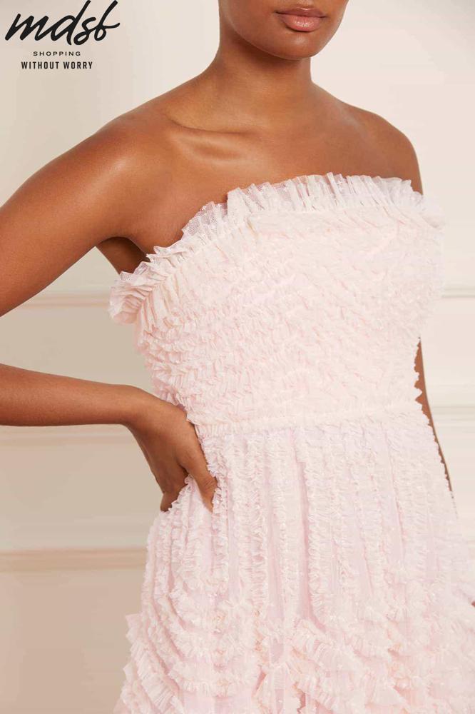 Needle & Thread CHRISTMAS SALE La Vie En Rose Strapless Gown - pink