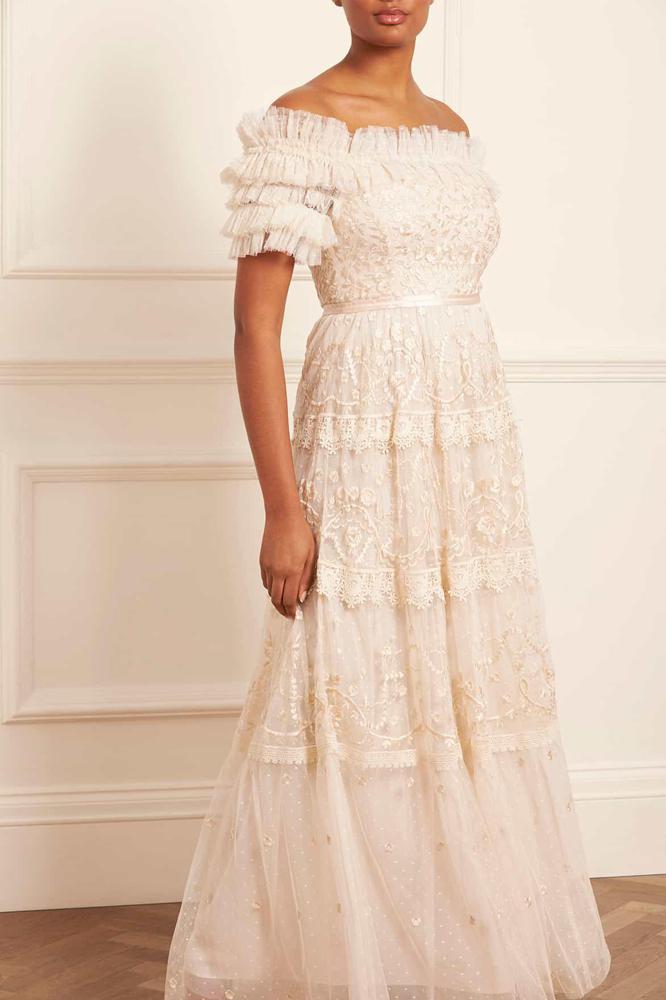 Needle & Thread CYBER SALE Midsummer Lace Off-Shoulder Gown