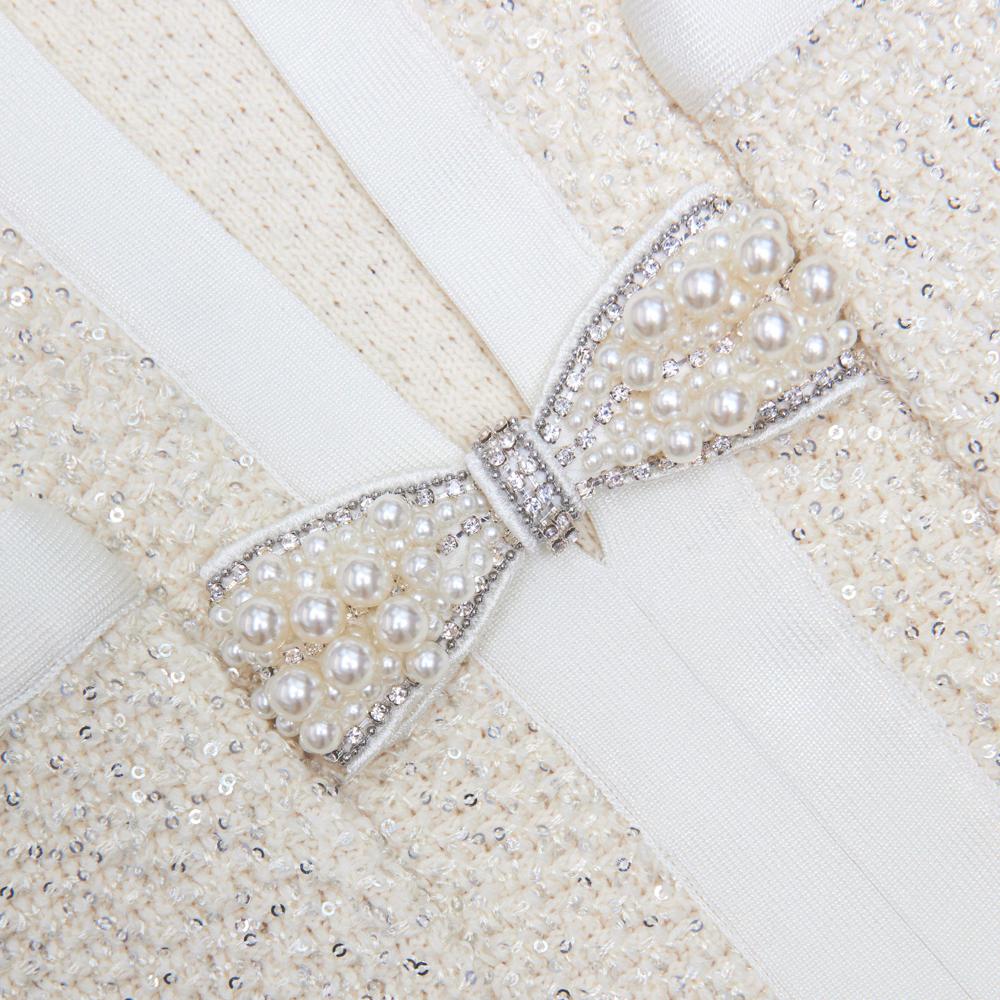 SP VIP PRICE Cream Sequin Knit Top