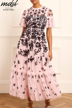 Needle & Thread CHRISTMAS SALE Fluttering Flowers Ankle Gown