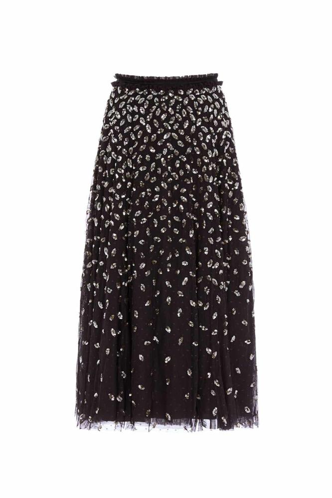 Needle & Thread CYBER SALE Autumn Leaves Ballerina Skirt - black