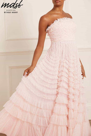 Needle & Thread CHRISTMAS SALE La Vie En Rose Strapless Gown - pink