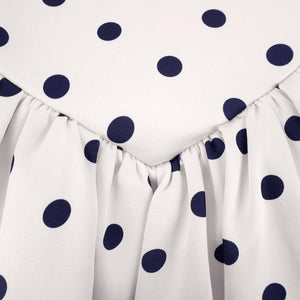 SELF PORTRAIT SS25 VIP PRICE Cream Polka Dot Satin Mini Dress