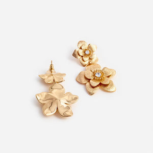 SP VIP PRICE Gold Flower Tiered Earrings