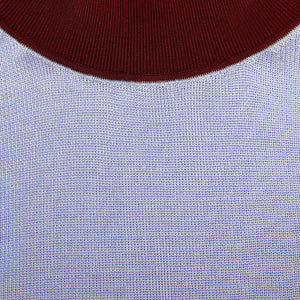 SP VIP PRICE Blue Viscose Knit Short Sleeve Top