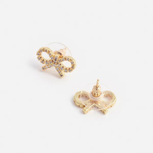 SP VIP PRICE Micro Gold Bow Earrings