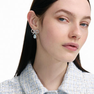 SP VIP PRICE Micro Bow Blue Droplet Earrings