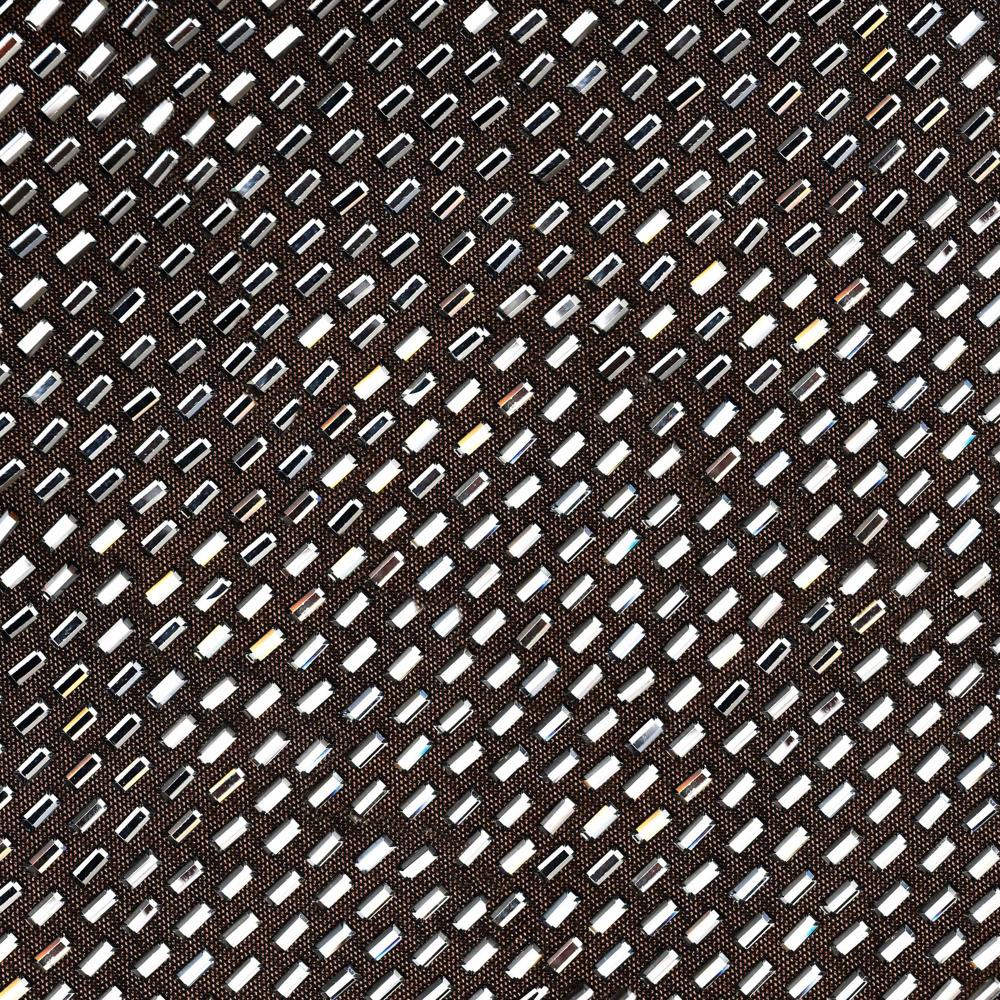 SP VIP PRICE Gunmetal Rhinestone Mesh Mini Dress