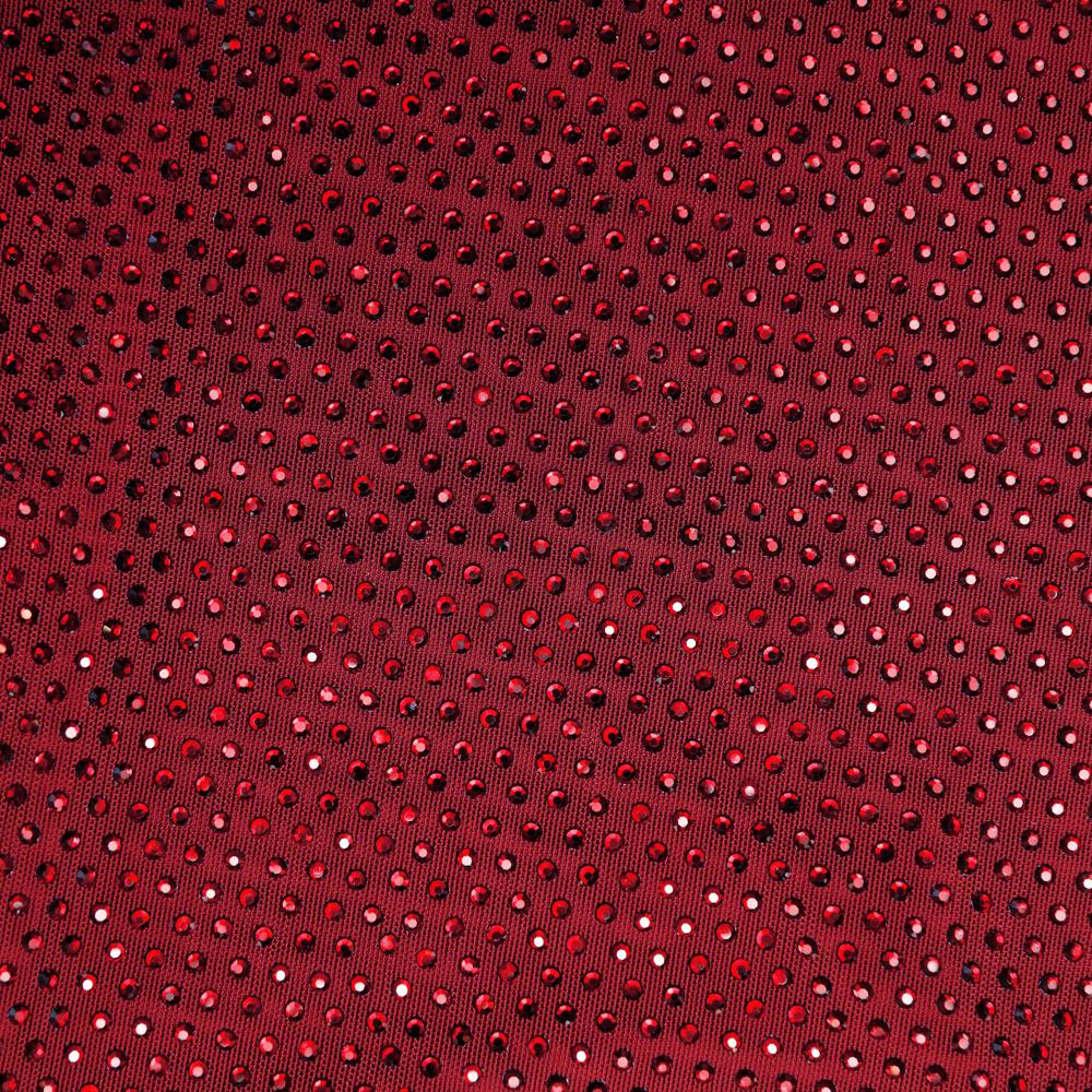 SP VIP PRICE Burgundy Rhinestone Drape Top
