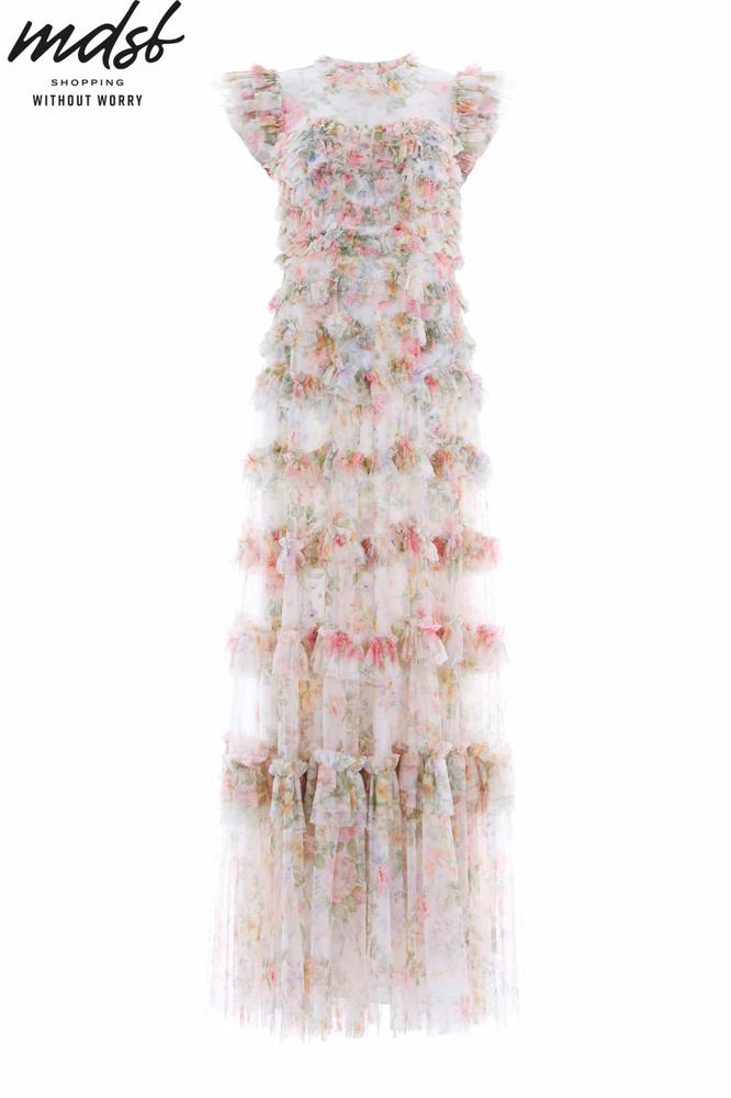 Needle & Thread PO and SALE Pompadour Garden Round Neck Gown