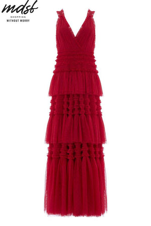 Needle & Thread CHRISTMAS SALE Candice Gown - red