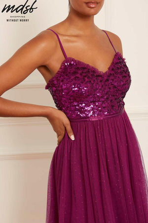 Needle & Thread CHRISTMAS SALE Tempest Bodice Cami Ballerina Dress - purple