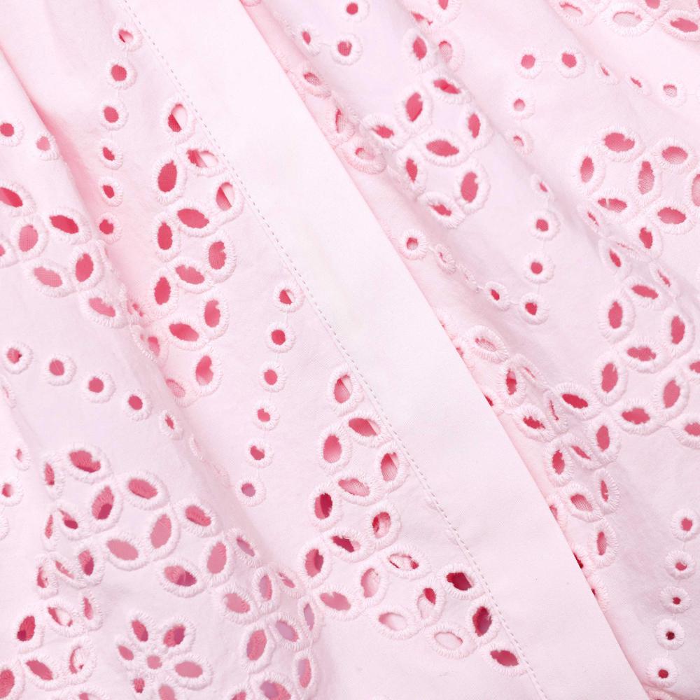 SP VIP PRICE Pink Cotton Broderie Mini Dress