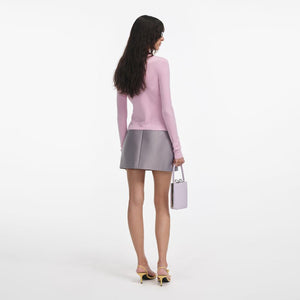 SP VIP PRICE Pink Merino Wool Cardigan
