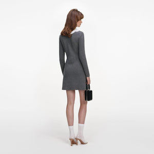 SP VIP PRICE Grey Knit Mini Dress