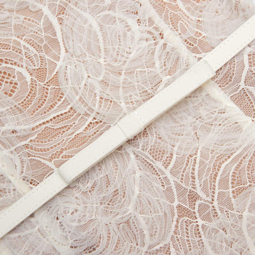 SP VIP PRICE Cream Tulle Lace Midi Dress