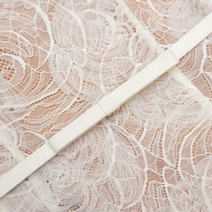 SP VIP PRICE Cream Tulle Lace Midi Dress