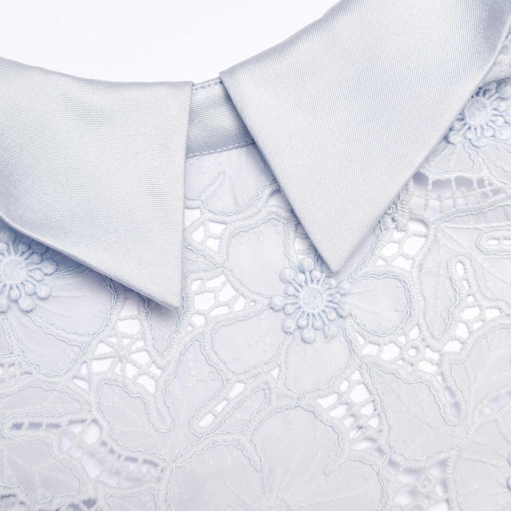 SP VIP PRICE Blue Guipure Lace Mini Dress