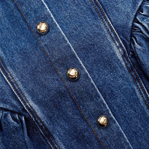 SP VIP PRICE Flared Denim Mini Dress