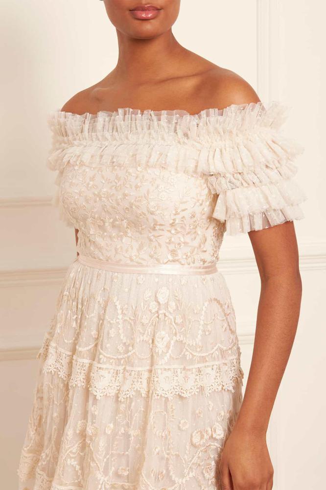 Needle & Thread CYBER SALE Midsummer Lace Off-Shoulder Gown