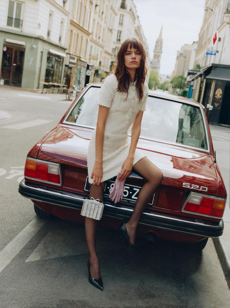SP VIP PRICE Cream Textured Knit Mini Dress