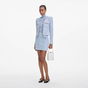 SP VIP PRICE Blue Check Cardigan