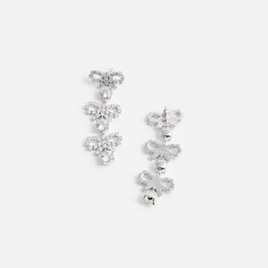 SP VIP PRICE Micro Bow Crystal Tiered Earrings