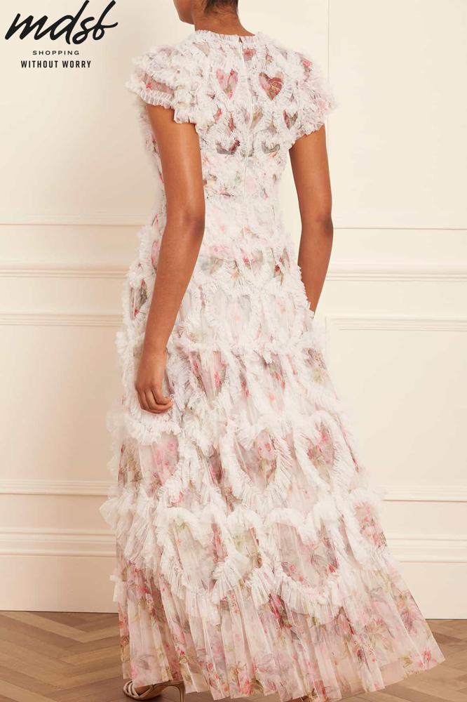 Needle & Thread SUMMER SALE Paradise Garden Amorette V-Neck Gown - multi