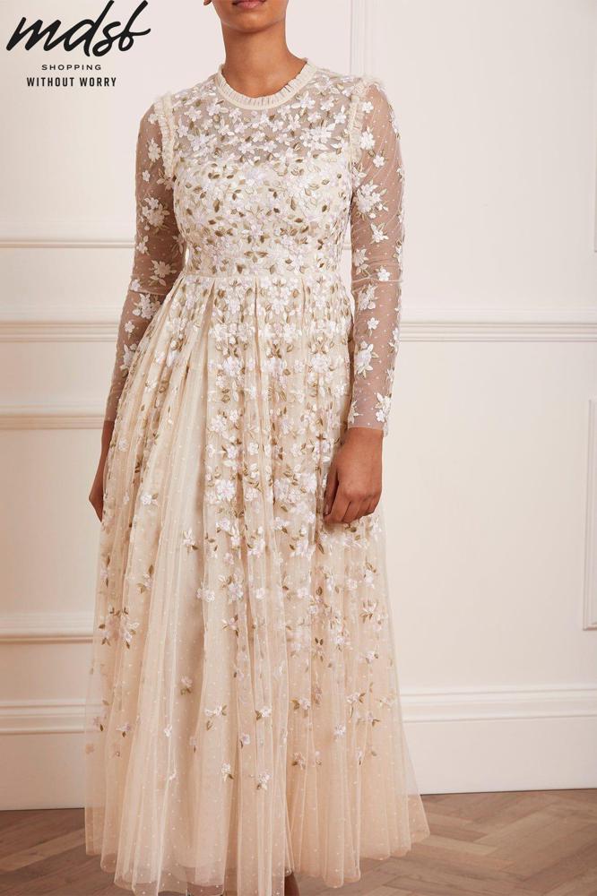 Needle & Thread PO and SALE Camellia Ditsy Ankle Gown