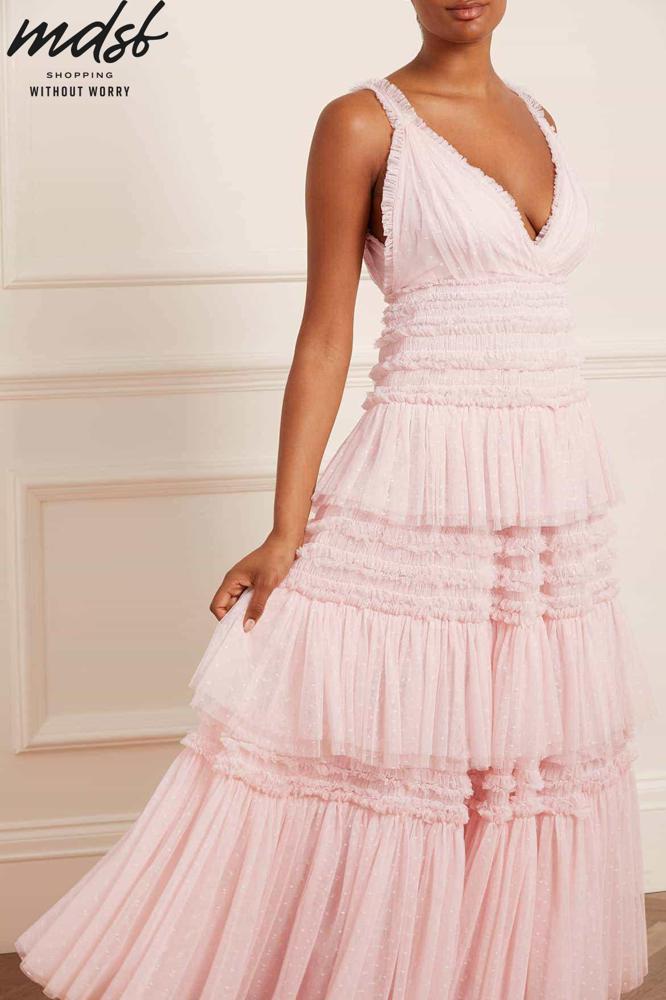 Needle & Thread CHRISTMAS SALE Candice Gown - pink