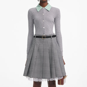 SP VIP PRICE Grey Merino Wool Cardigan
