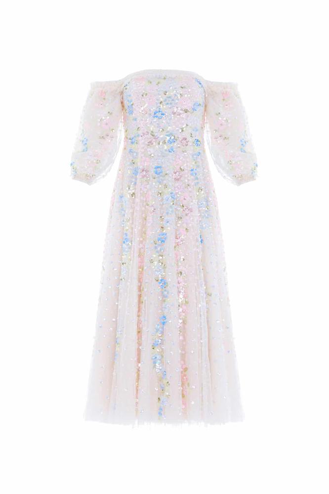 Needle & Thread CYBER SALE Confetti Gloss Off-Shoulder Ballerina Dress