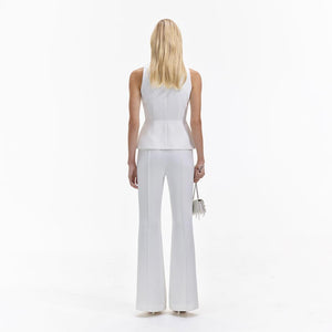 SELF PORTRAIT BLACK FRIDAY SALE Cream Tailored Jumpsuit