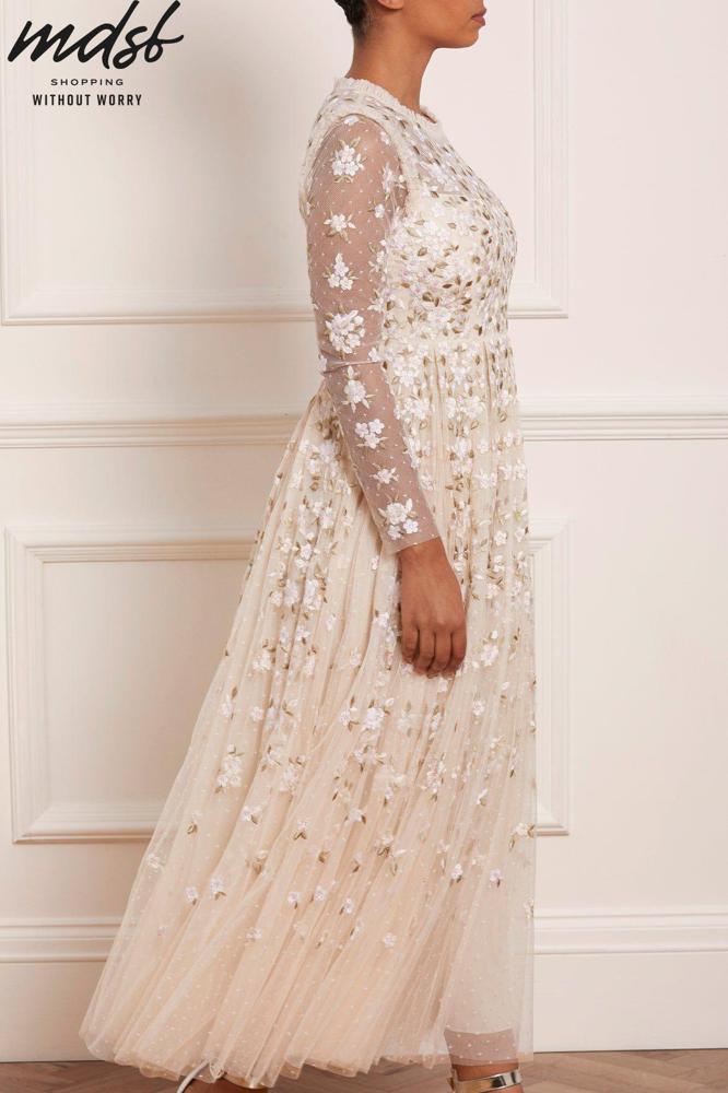 Needle & Thread PO and SALE Camellia Ditsy Ankle Gown