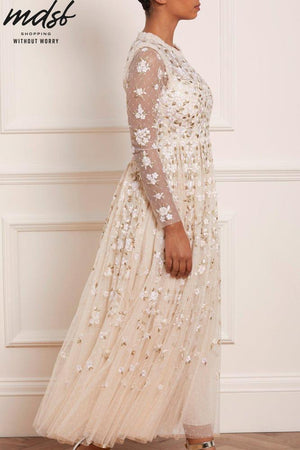 Needle & Thread PO and SALE Camellia Ditsy Ankle Gown